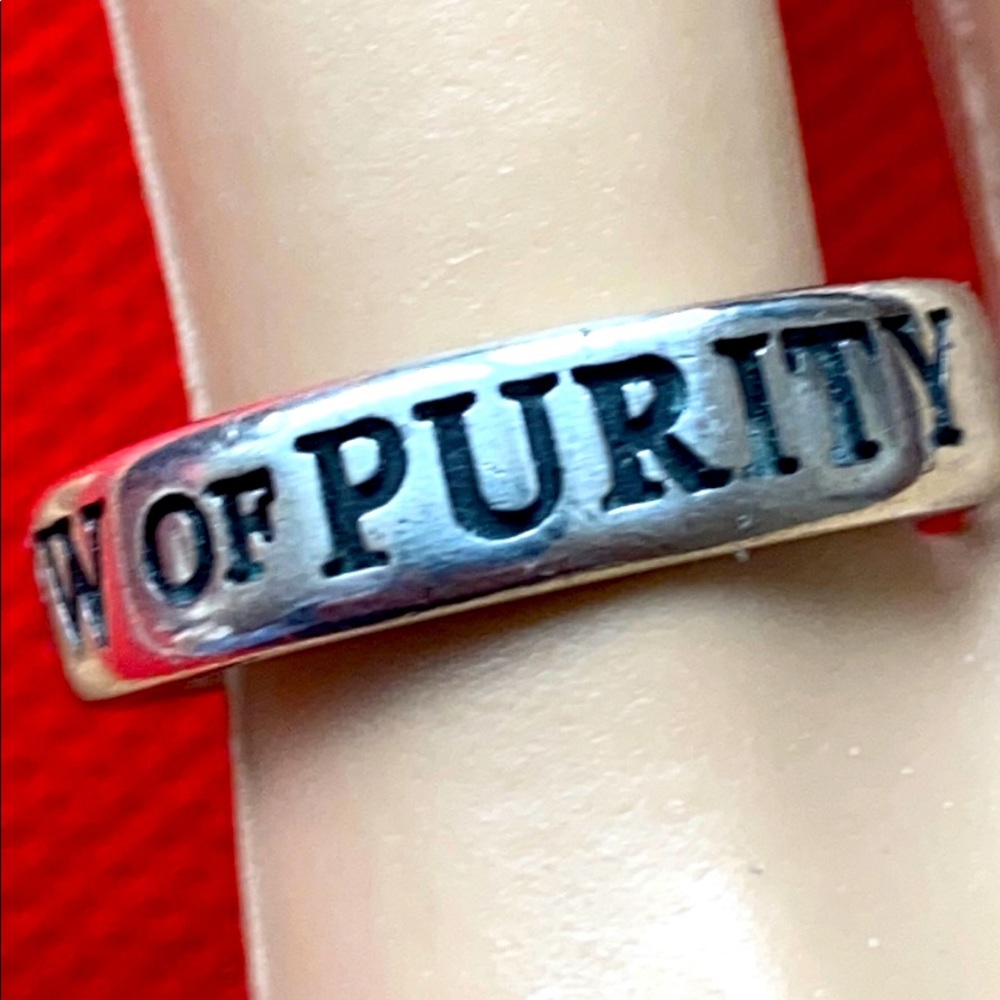 vOW of PURITY sterling silver band ring s 11